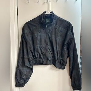 Wild Fable Plaid Zip- Up Windbreaker Jacket